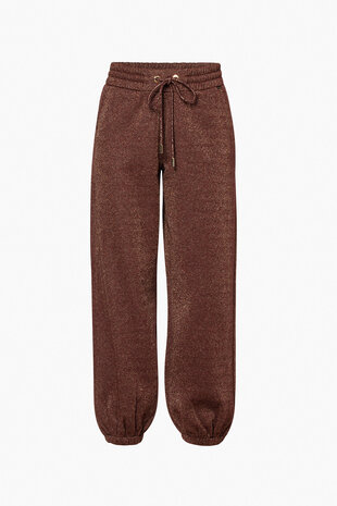 Goldbergh Glimpse Sweat Pants - Vino Rosso Lurex Melange