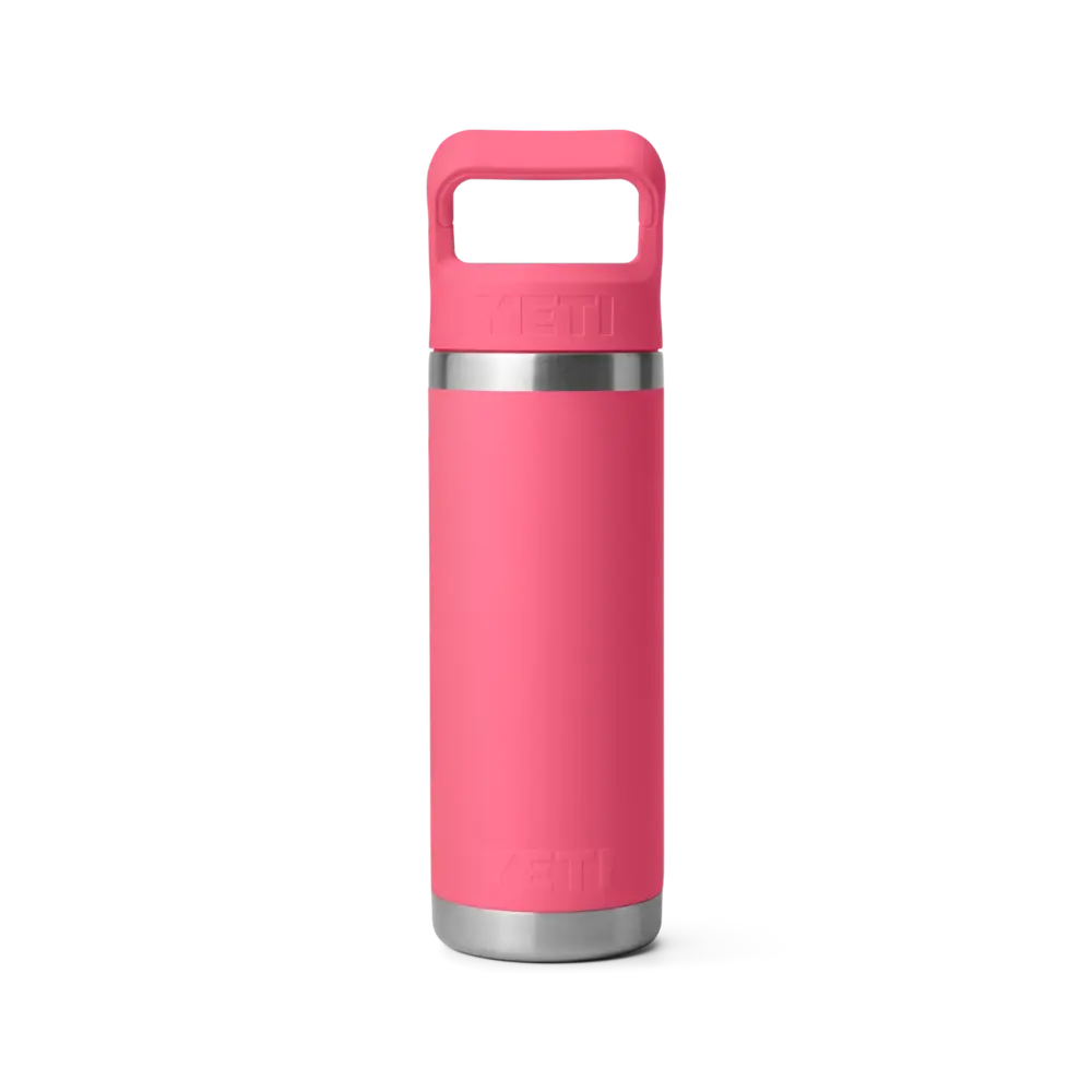 Yeti Rambler 18 Oz Colour Straw Bottle - Tropical Pink