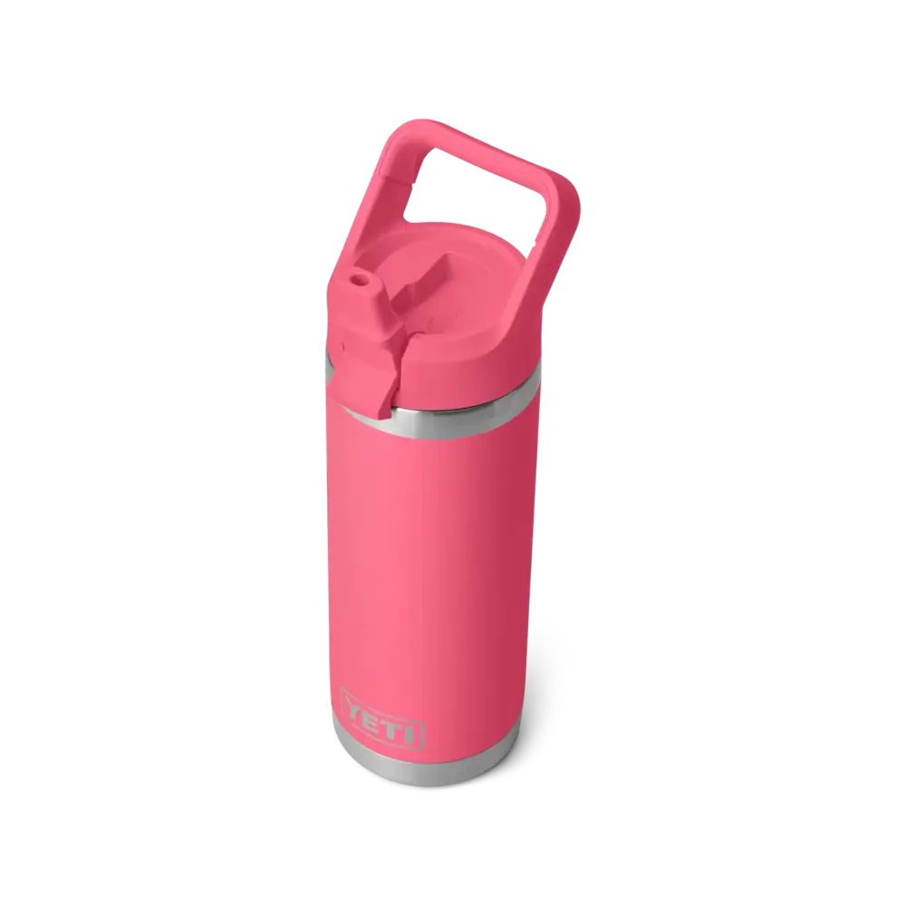Yeti Rambler 18 Oz Colour Straw Bottle - Tropical Pink