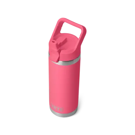 Yeti Rambler 18 Oz Colour Straw Bottle - Tropical Pink