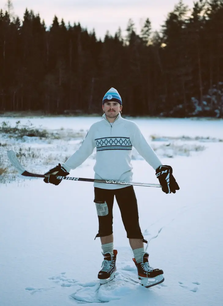 Amundsen Boiled Ski Sweater - Faded Navy/Norge