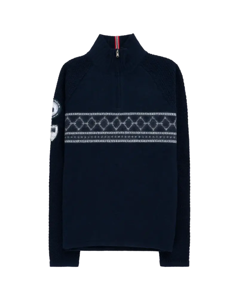 Amundsen Boiled Ski Sweater - Faded Navy/Norge
