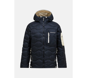 Peak Performance Helium Utility Down Hood - Blacknd Fog