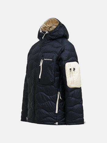 Peak Performance Helium Utility Down Hood - Blacknd Fog
