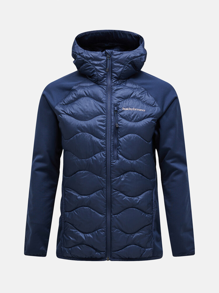 Peak Performance Helium Down Hybrid Hood - Blue Shadow