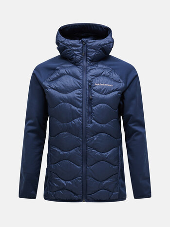 Peak Performance Helium Down Hybrid Hood - Blue Shadow