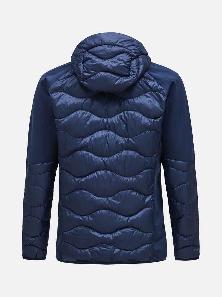 Peak Performance Helium Down Hybrid Hood - Blue Shadow