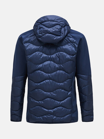 Peak Performance Helium Down Hybrid Hood - Blue Shadow