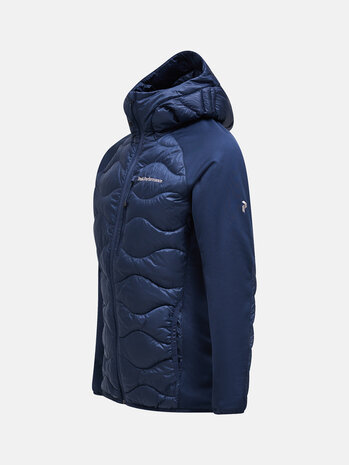 Peak Performance Helium Down Hybrid Hood - Blue Shadow