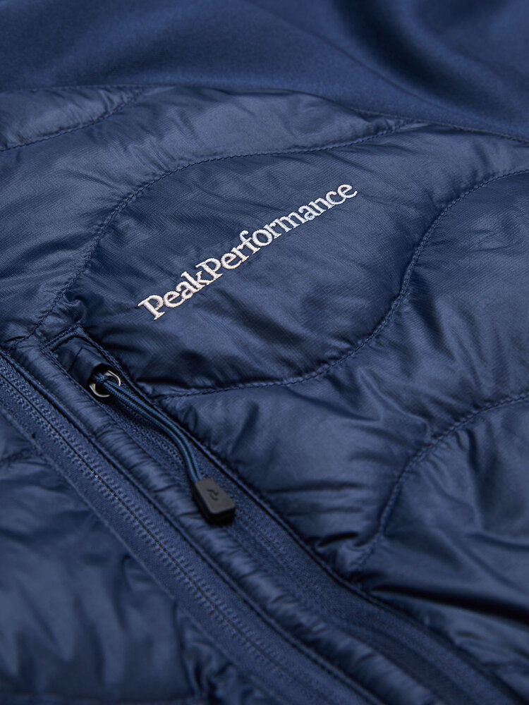 Peak Performance Helium Down Hybrid Hood - Blue Shadow