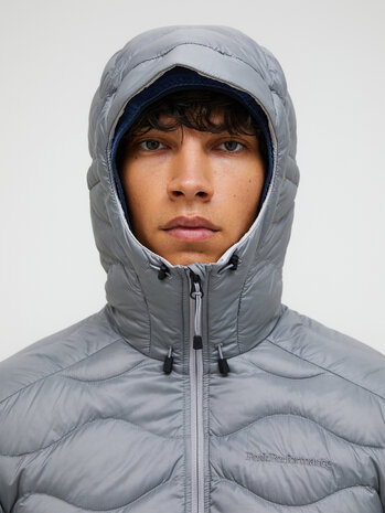Peak Performance Helium Down Hood Jacket - Lt Grey-Antarc Peak Performance Helium Down Hood Jacket - Lt Grey-Antarc