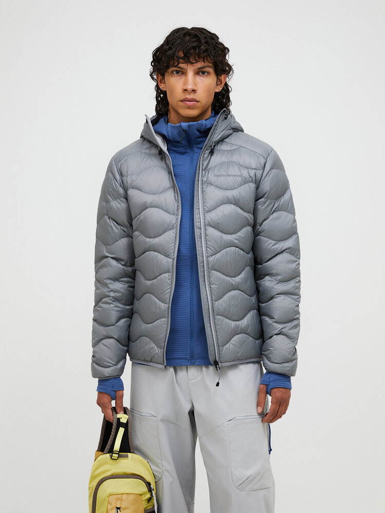 Peak Performance Helium Down Hood Jacket - Lt Grey-Antarc Peak Performance Helium Down Hood Jacket - Lt Grey-Antarc