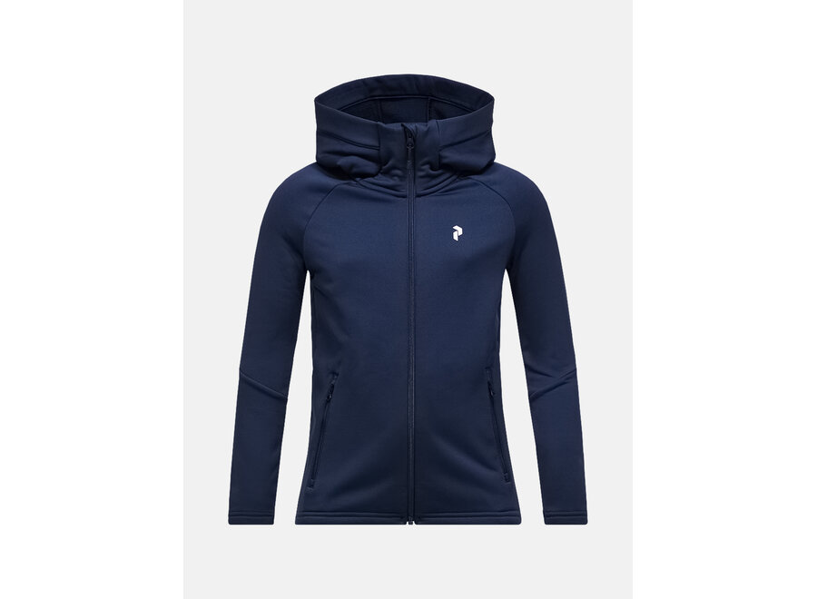 Jr Rider Essentials Zip Hood - Blue Shadow