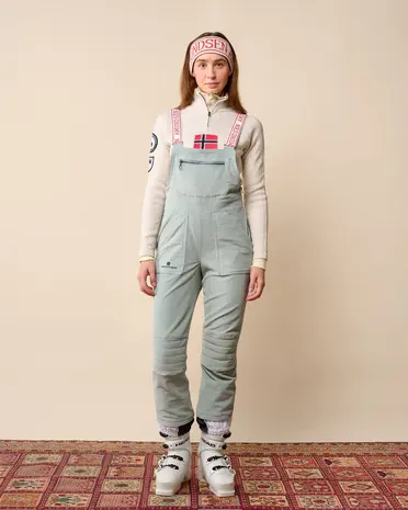Amundsen Boiled Ski Sweater Flag - Faded Woad Green/Norge
