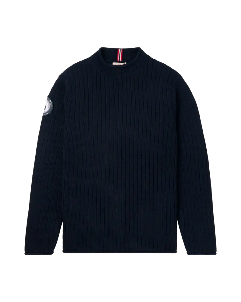Amundsen Roald Roll Neck - Faded Navy Amundsen Roald Roll Neck - Faded Navy