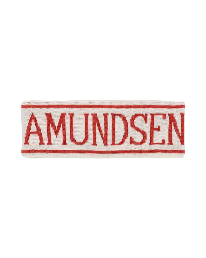 Amundsen Ski Headband - White/Red Amundsen Ski Headband - White/Red