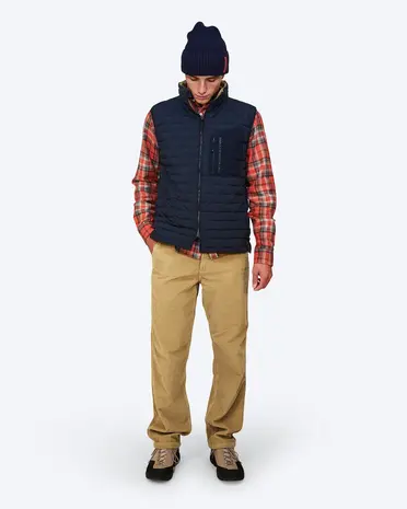 The Mountain Studio V-1 Rl Reversible Light Down Vest - Sky Captain-Kelp