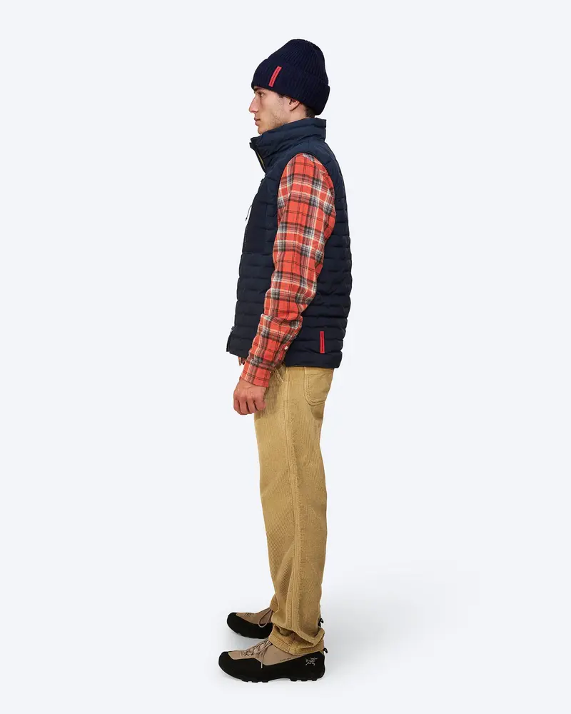 The Mountain Studio V-1 Rl Reversible Light Down Vest - Sky Captain-Kelp