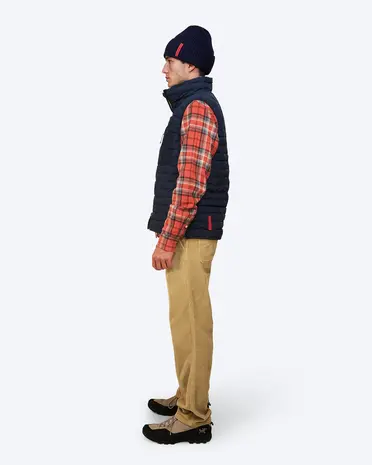 The Mountain Studio V-1 Rl Reversible Light Down Vest - Sky Captain-Kelp