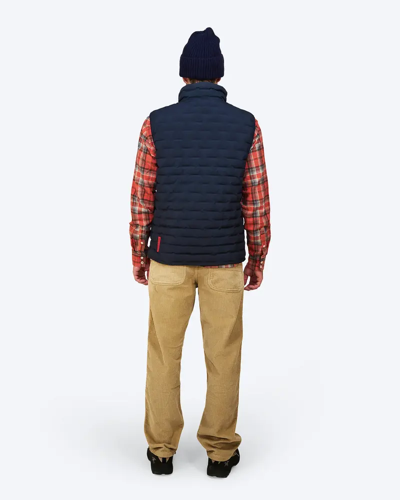 The Mountain Studio V-1 Rl Reversible Light Down Vest - Sky Captain-Kelp