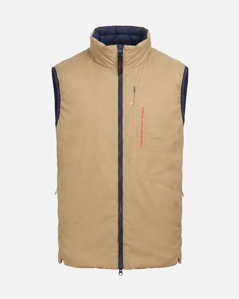 The Mountain Studio V-1 Rl Reversible Light Down Vest - Sky Captain-Kelp
