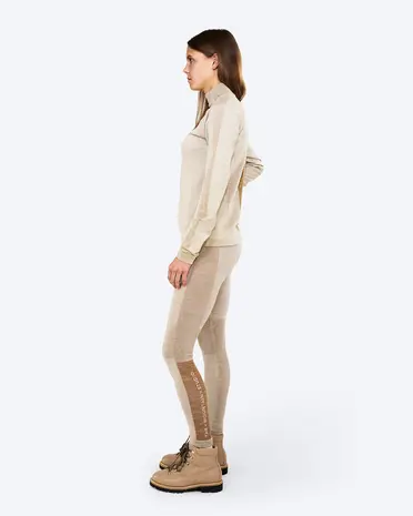 The Mountain Studio U-12 W Heavy Merino Rib Pants - Almond Milk