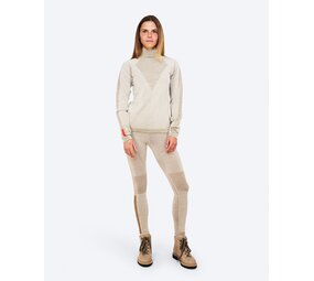 The Mountain Studio U-11 W Heavy Merino Rib Top - Almond Milk The Mountain Studio U-11 W Heavy Merino Rib Top - Almond Milk