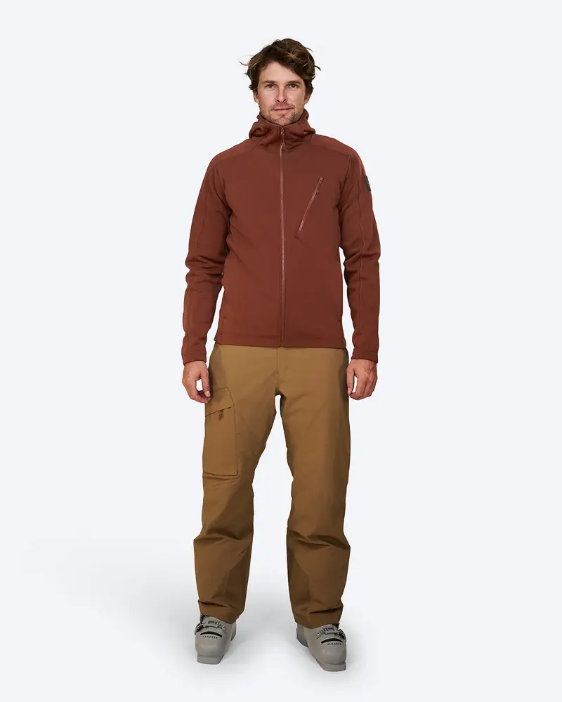 The Mountain Studio M-7 Tech Fleece Hood - Smoked Paprika