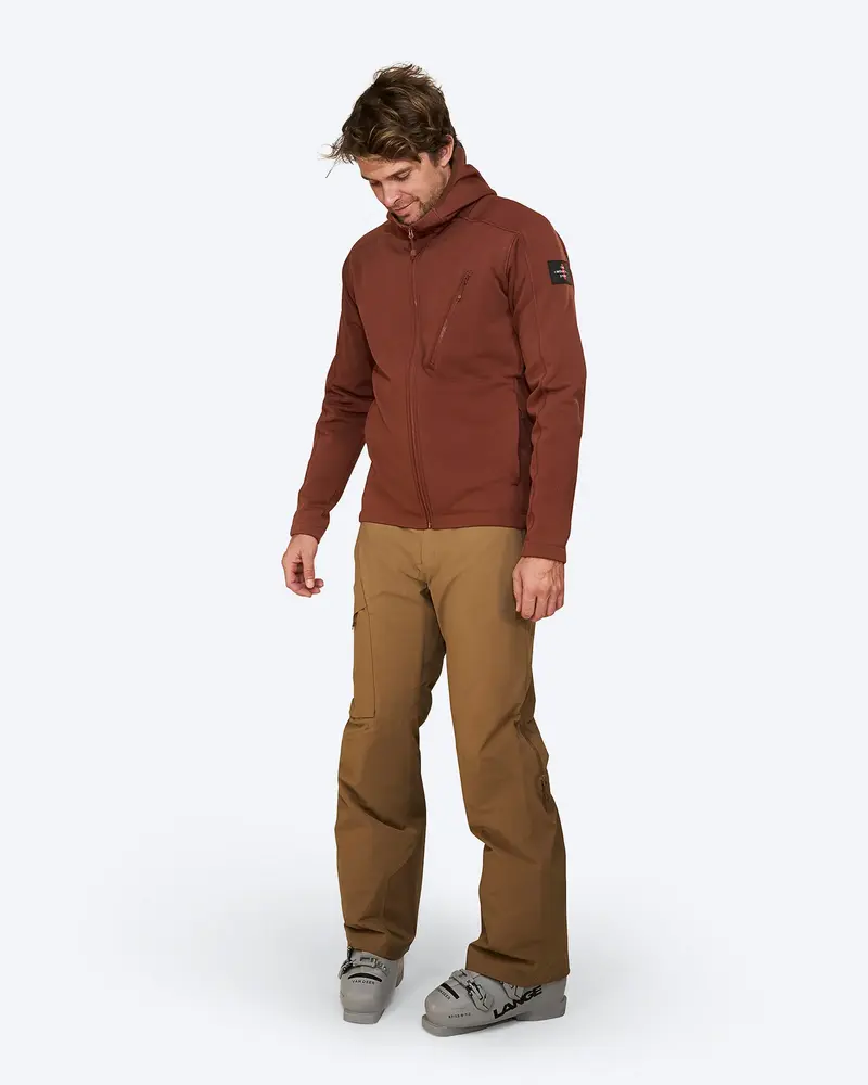 The Mountain Studio M-7 Tech Fleece Hood - Smoked Paprika