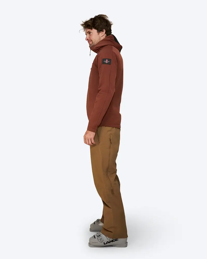 The Mountain Studio M-7 Tech Fleece Hood - Smoked Paprika