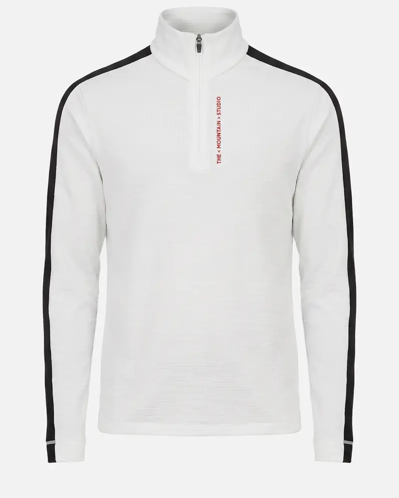 The Mountain Studio M-6 Light Tech Fleece Half Zip - White Alyssum