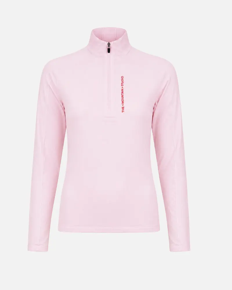 The Mountain Studio M-3 W Light Tech Fleece Half Zip - Lilac Snow
