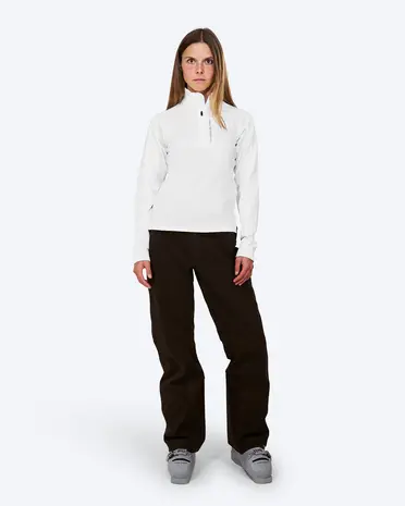 The Mountain Studio M-3 W Light Tech Fleece Half Zip - White Alyssum