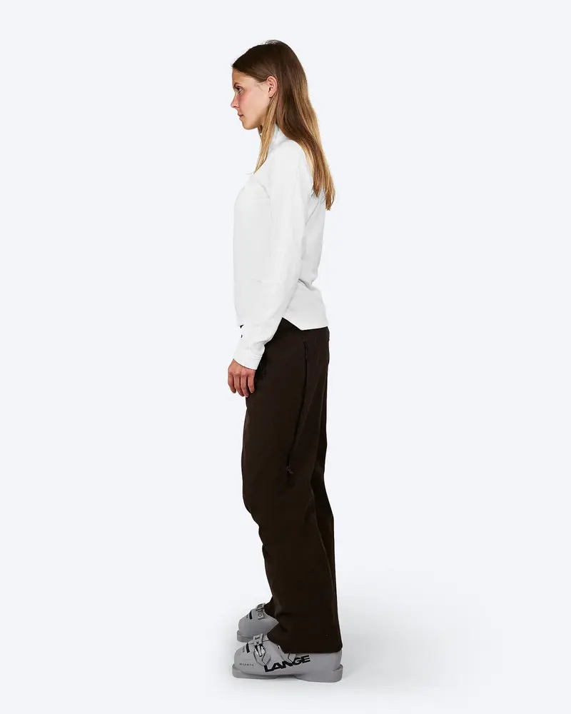 The Mountain Studio M-3 W Light Tech Fleece Half Zip - White Alyssum