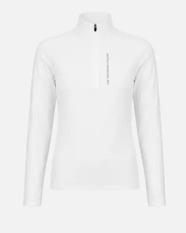 The Mountain Studio M-3 W Light Tech Fleece Half Zip - White Alyssum