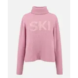 The Mountain Studio K-16 W Rib Lambswool Ski Sweater - Lilac Snow