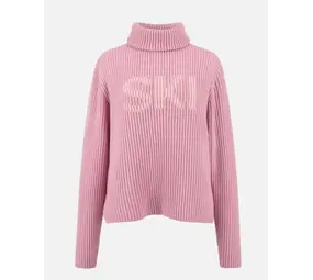The Mountain Studio K-16 W Rib Lambswool Ski Sweater - Lilac Snow The Mountain Studio K-16 W Rib Lambswool Ski Sweater - Lilac Snow