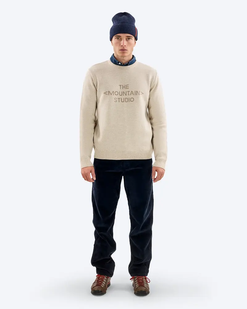 The Mountain Studio J-3 C Mountain Workwear Cord Trousers - Sky Captain