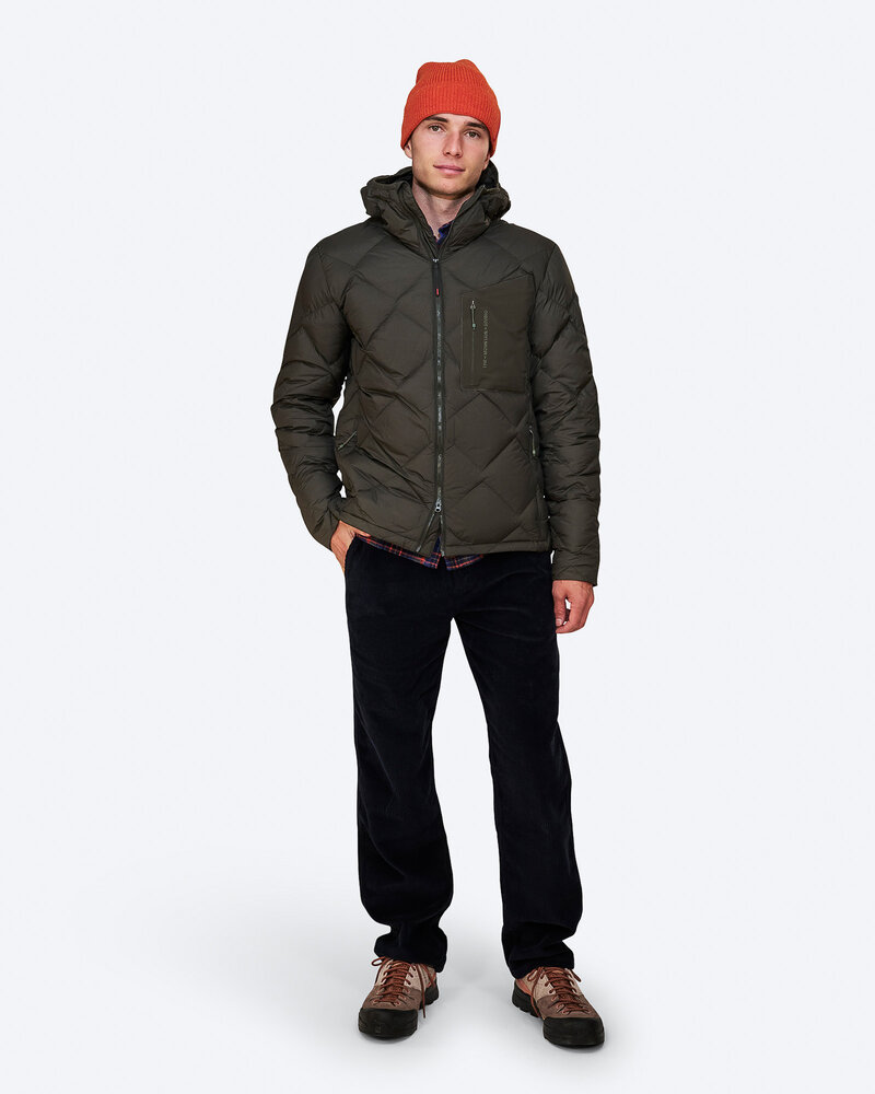 The Mountain Studio D-7 Ul Ultralight Pertex Down Hood Jacket - Peat