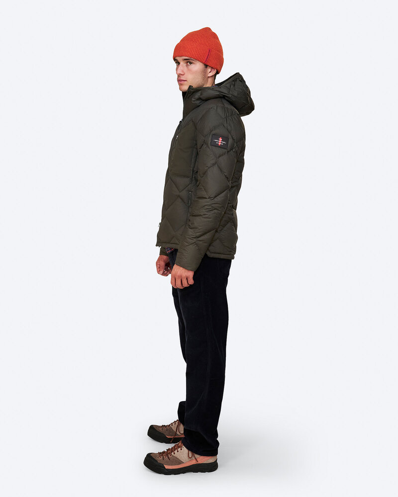 The Mountain Studio D-7 Ul Ultralight Pertex Down Hood Jacket - Peat