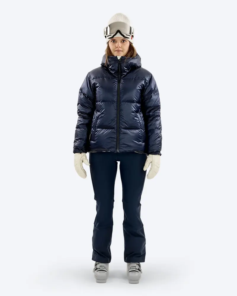 The Mountain Studio D-5 W Pertex Reversible Tecno Down Jacket - Sky Captain-Castle Wall The Mountain Studio D-5 W Pertex Reversible Tecno Down Jacket - Sky Captain-Castle Wall