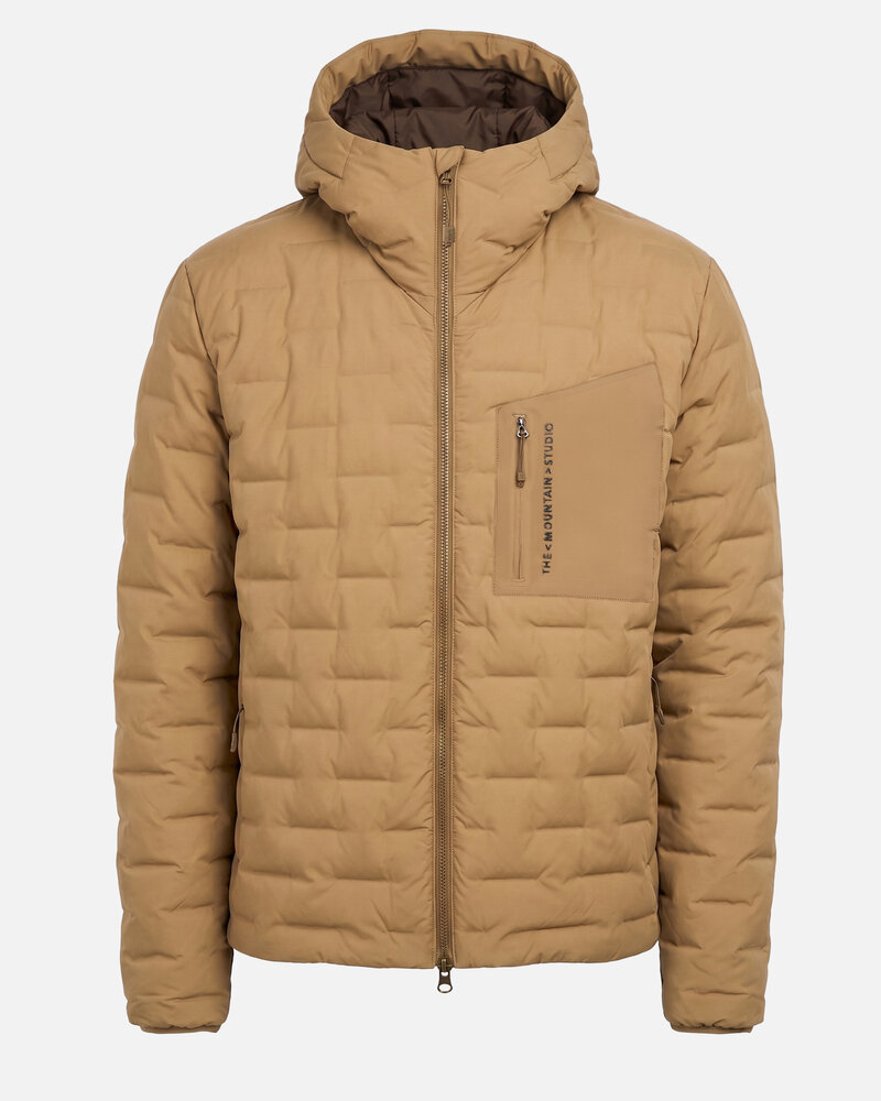 The Mountain Studio D-3 Rl Reversible Light Down Jacket - Otter- Delicioso Brown The Mountain Studio D-3 Rl Reversible Light Down Jacket - Otter- Delicioso Brown