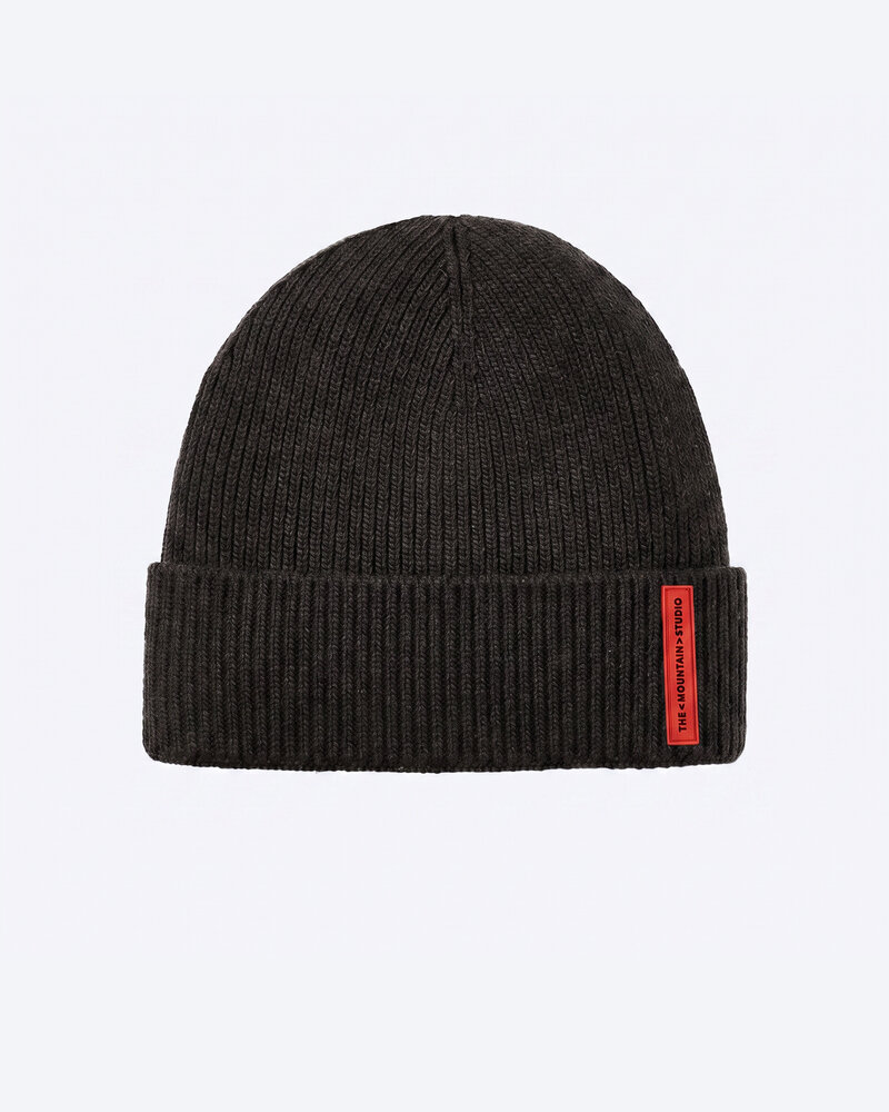 The Mountain Studio C-8 Wool Rib Beanie - Peat