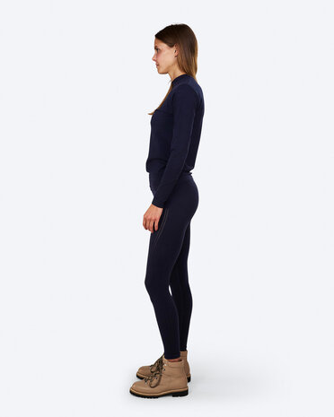 The Mountain Studio U-9 W Seamless Merino Base Top - Sky Captain