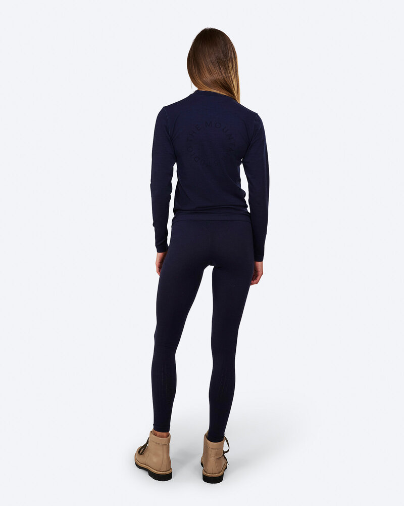 The Mountain Studio U-9 W Seamless Merino Base Top - Sky Captain