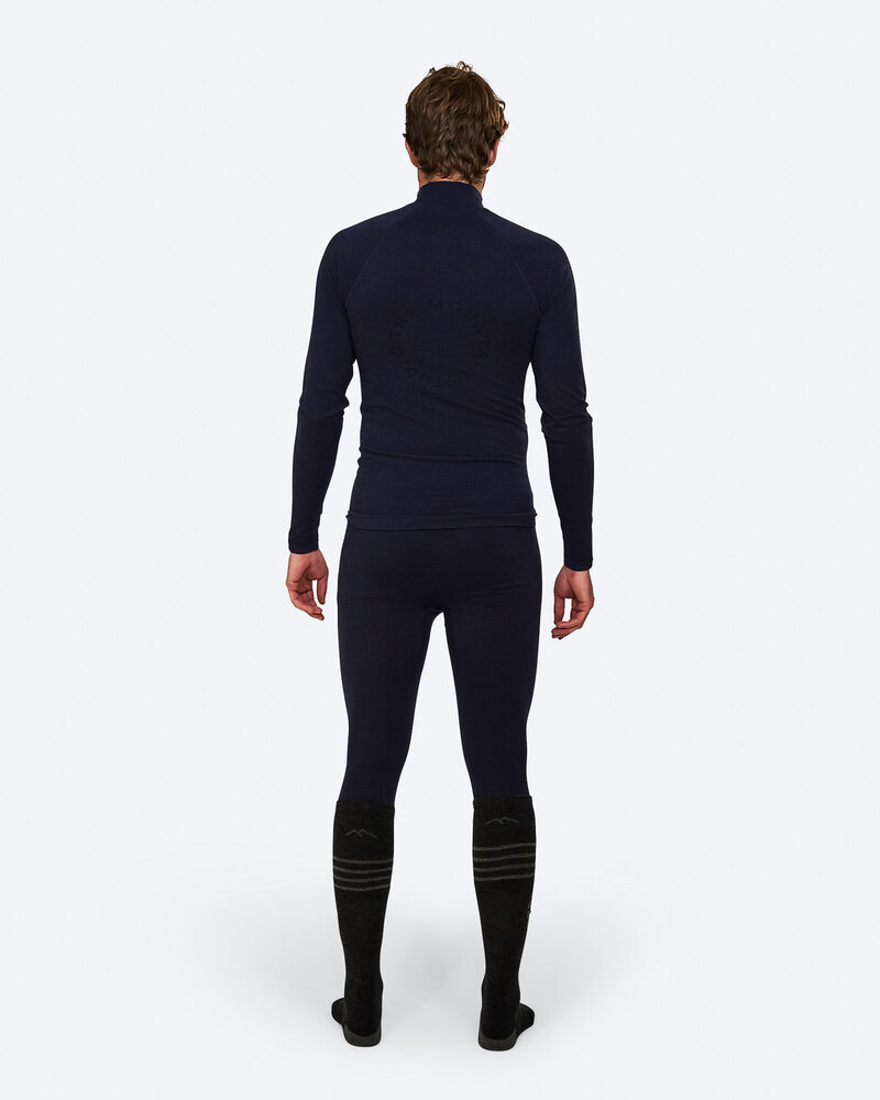 The Mountain Studio U-7 Seamless Merino Base Crew - Sky Captain