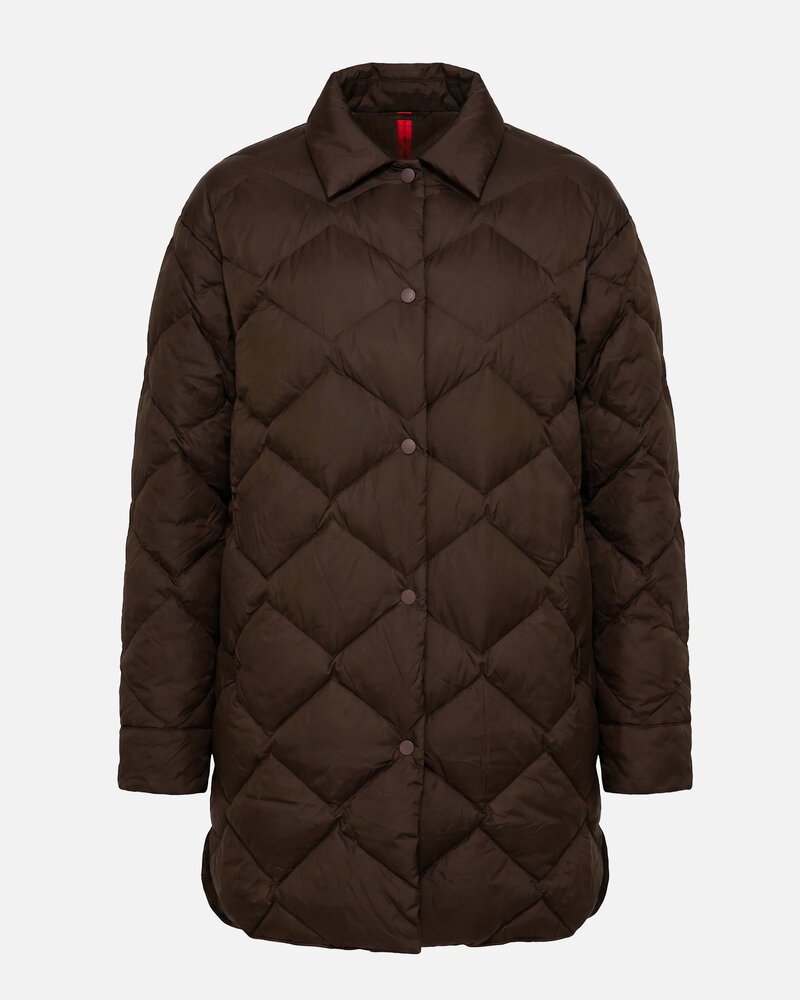 The Mountain Studio G-14 Wul Ultralight Pertex Down Shirt Jacket - Delicioso Brown The Mountain Studio G-14 Wul Ultralight Pertex Down Shirt Jacket - Delicioso Brown