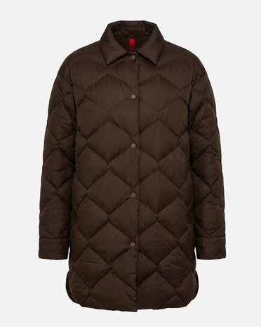 The Mountain Studio G-14 Wul Ultralight Pertex Down Shirt Jacket - Delicioso Brown The Mountain Studio G-14 Wul Ultralight Pertex Down Shirt Jacket - Delicioso Brown