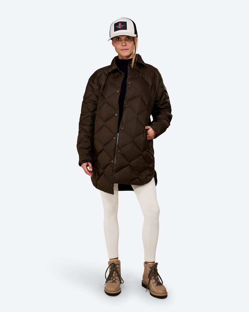The Mountain Studio G-14 Wul Ultralight Pertex Down Shirt Jacket - Delicioso Brown The Mountain Studio G-14 Wul Ultralight Pertex Down Shirt Jacket - Delicioso Brown