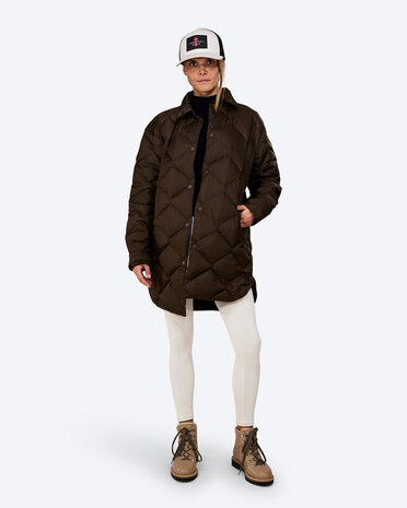 The Mountain Studio G-14 Wul Ultralight Pertex Down Shirt Jacket - Delicioso Brown The Mountain Studio G-14 Wul Ultralight Pertex Down Shirt Jacket - Delicioso Brown